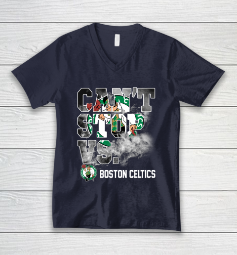 NBA Boston Celtics Basketball Can't Stop Vs V-Neck T-Shirt 2