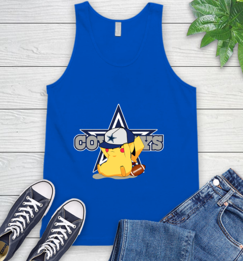 NFL Pikachu Football Sports Dallas Cowboys Tank Top 5