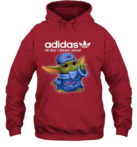 Baby Yoda Adidas All Day I Dream About  Bills uuqj baby yoda adidas all day i dream aboutbills hoodie 23 front red
