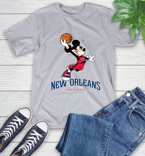 NBA Basketball New Orleans Pelicans Cheerful Mickey Mouse Shirt T-Shirt 6