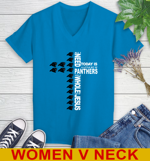 Womens carolina top panthers shirt