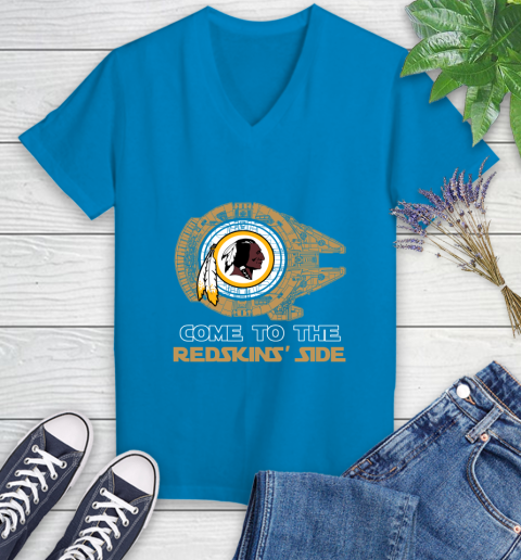 NFL Come To The Washington Redskins Wars Football Sports Women's V-Neck T-Shirt 7