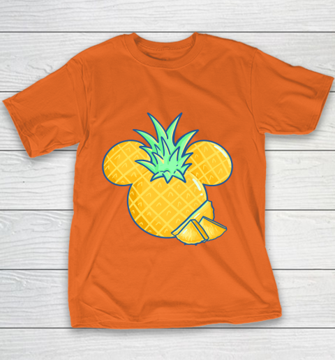 Disney Mickey Friends Mickey Pineapple Logo Youth T-Shirt 4