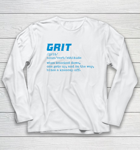 Grit Lions Definition Shirt Funny Detroit City Long Sleeve T-Shirt