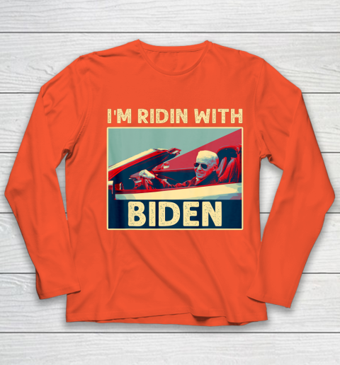 I'm Riding With Joe Biden Youth Long Sleeve 3