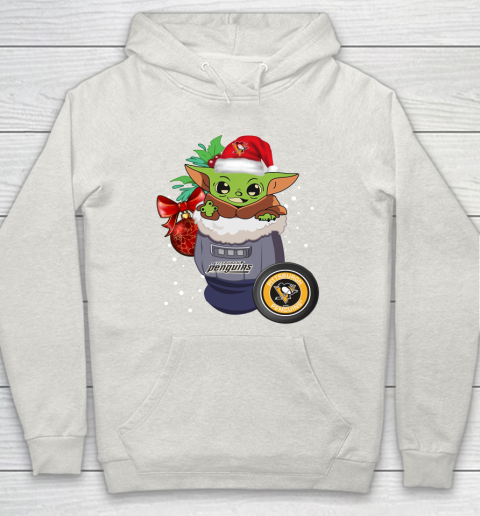 Pittsburgh Penguins Christmas Baby Yoda Star Wars Funny Happy NHL Hoodie 12
