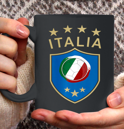 Italy Soccer Italian Italia Flag Football Player Ceramic Mug 11oz