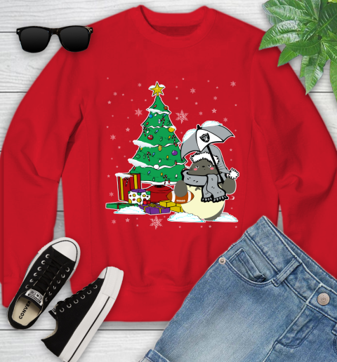 Oakland Raiders NFL Football Cute Tonari No Totoro Christmas Sports Youth Sweatshirt 8
