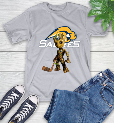 Buffalo Sabres NHL Hockey Groot Marvel Guardians Of The Galaxy T-Shirt 6