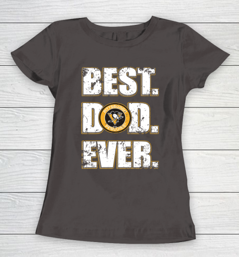 NHL Pittsburgh Penguins Hockey Best Dad Ever Family Shirt Women's T-Shirt - Image 8