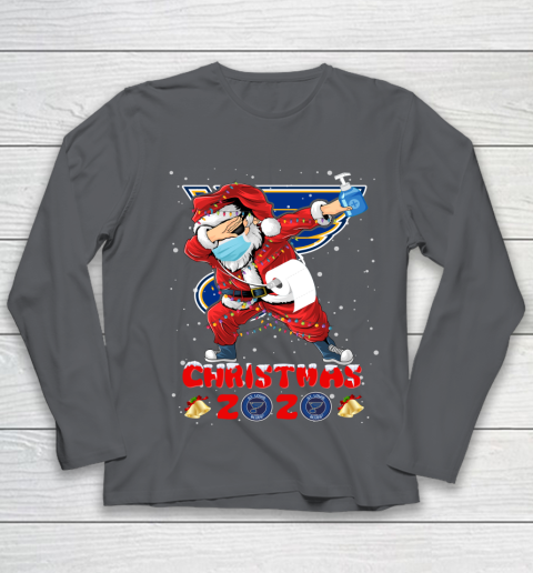 St.Louis Blues Funny Santa Claus Dabbing Christmas 2020 NHL Youth Long Sleeve 6