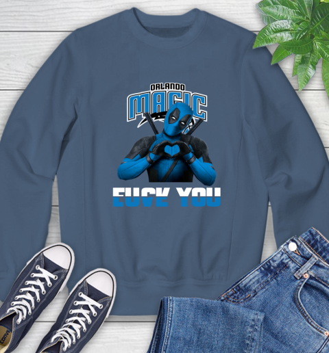 NBA Orlando Magic Deadpool Love You Fuck You Basketball Sports Sweatshirt 8