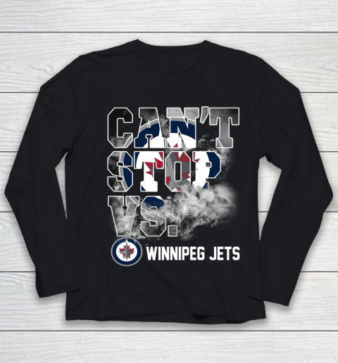 NHL Winnipeg Jets Hockey Can't Stop Vs Youth Long Sleeve