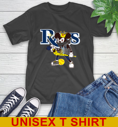 Tampa Bay Rays MLB Baseball Mickey Peace Sign Sports T-Shirt 2