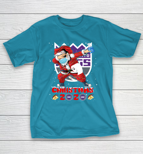 Sacramento Kings Funny Santa Claus Dabbing Christmas 2020 NBA T-Shirt 7