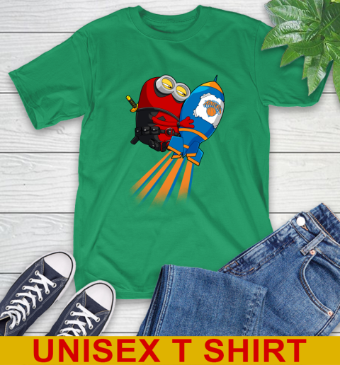 NBA Basketball New York Knicks Deadpool Minion Marvel Shirt T-Shirt 7