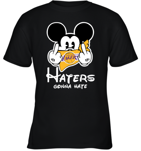 NBA Los Angeles Lakers Haters Gonna Hate Mickey Mouse Disney Basketball T  Shirt - Rookbrand