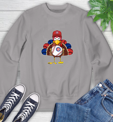Chicago Cubs Turkey thanksgiving Sweatshirt 5