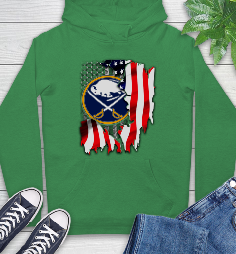 Buffalo Sabres NHL Hockey American Flag Hoodie 8