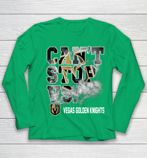 NHL Vegas Golden Knights Hockey Can't Stop Vs Youth Long Sleeve 4