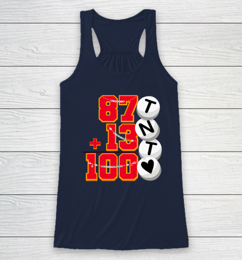 Cute 87  13 = 100 days of school Taylor 100th Day Of School Racerback Tank 5