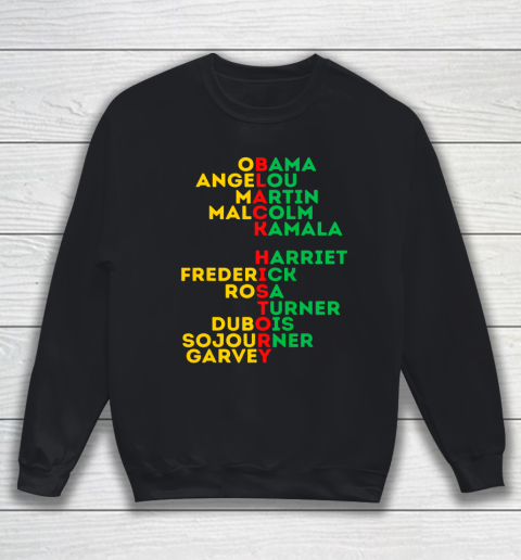 Black History Month Dream Like Leaders African American Love Sweatshirt