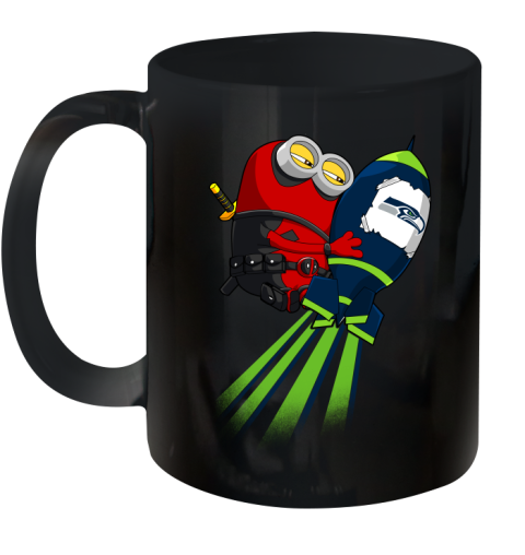 NFL Football Seattle Seahawks Deadpool Minion Marvel Shirt Ceramic Mug 11oz