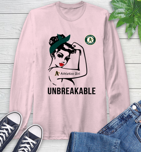MLB Oakland Athletics Girl Unbreakable Baseball Sports Long Sleeve T-Shirt 8