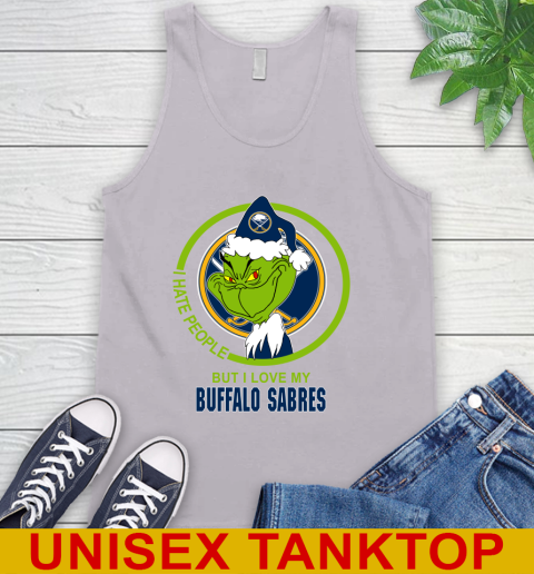 Buffalo Sabres NHL Christmas Grinch I Hate People But I Love My Favorite Hockey Team Tank Top 4