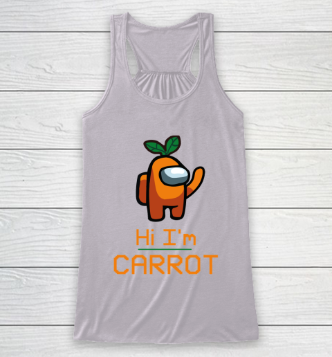 Among Us Shirt IM CARROT ORANGE AMONG A7 Racerback Tank 3