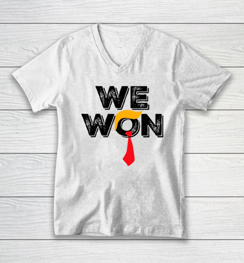 Donald Trump 47th President JD Vance We Won Get Over It 2024 V-Neck T-Shirt