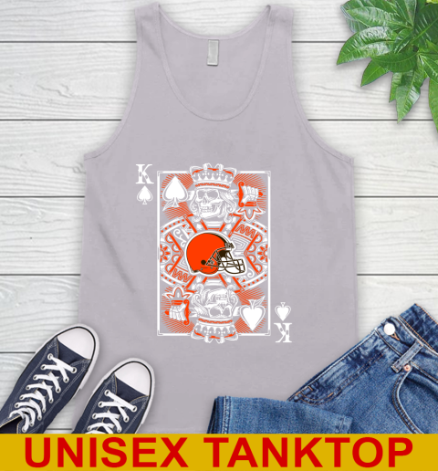 Cleveland Browns NFL Football The King Of Spades Death Cards Shirt Tank Top 3