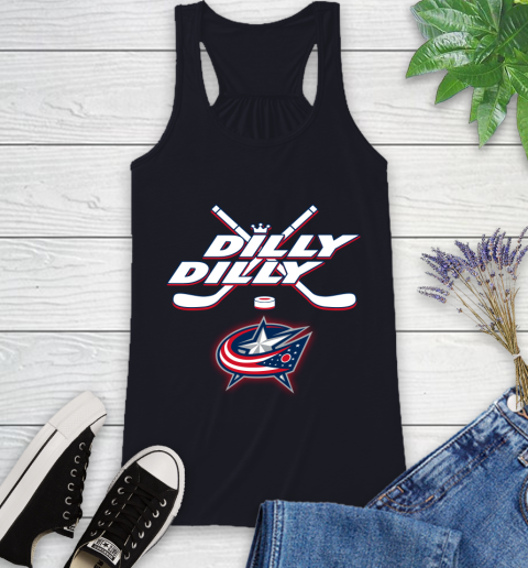NHL Columbus Blue Jackets Dilly Dilly Hockey Sports Racerback Tank 10