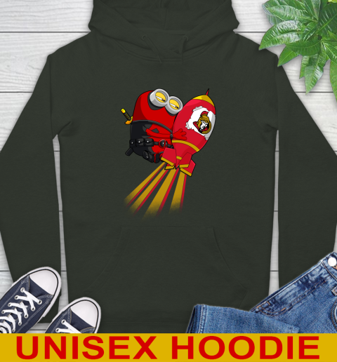 NHL Hockey Ottawa Senators Deadpool Minion Marvel Shirt Hoodie 12