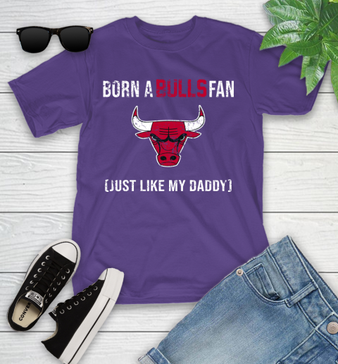 NBA Chicago Bulls Loyal Fan Just Like My Daddy Basketball Shirt Youth T-Shirt 3