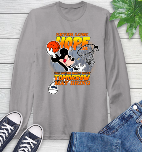 Memphis Grizzlies NBA Basketball Mickey Disney Never Lose Hope Long Sleeve T-Shirt 6