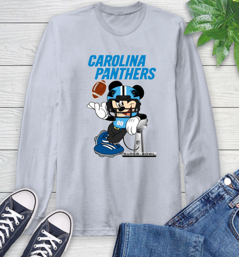 NFL Carolina Panthers Mickey Mouse Disney Super Bowl Football T Shirt Long Sleeve T-Shirt 6