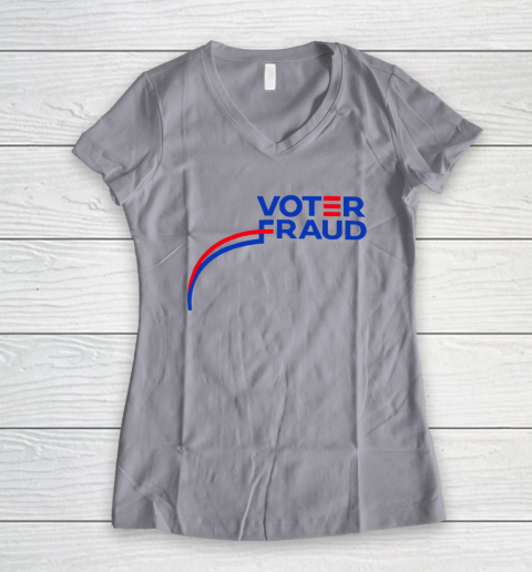Voter Fraud Women's V-Neck T-Shirt 2