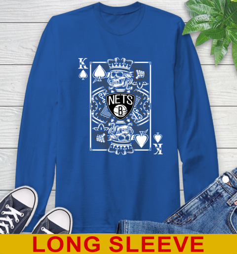 Brooklyn Nets NBA Basketball The King Of Spades Death Cards Shirt Long Sleeve T-Shirt 11