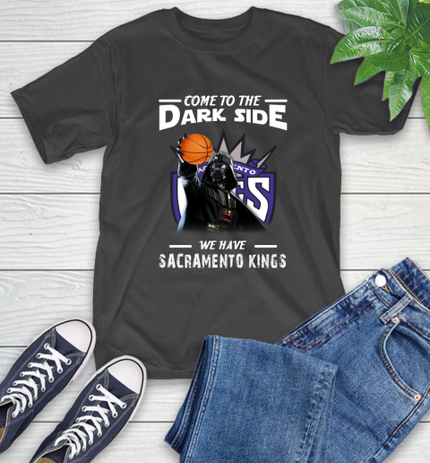 NBA Come To The Dark Side We Have Sacramento Kings Star Wars Darth Vader Basketball T-Shirt