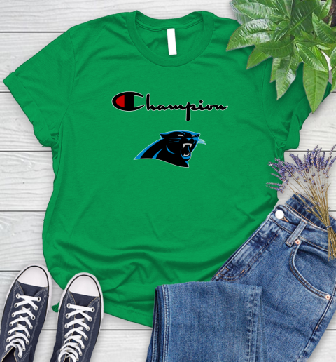 NFL Football Carolina Panthers Champion Shirt Women's T-Shirt 4