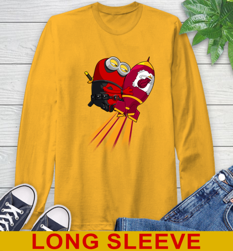 NBA Basketball Miami Heat Deadpool Minion Marvel Shirt Long Sleeve T-Shirt 2