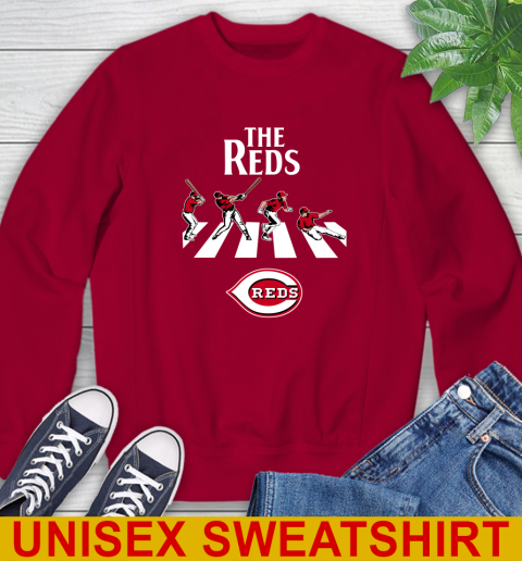 MLB Baseball Cincinnati Reds The Beatles Rock Band Shirt Sweatshirt 9