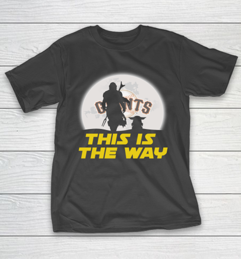 San Francisco Giants MLB Baseball Star Wars Yoda And Mandalorian This Is  The Way T-Shirt
