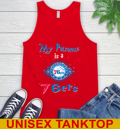 NBA Basketball Harry Potter My Patronus Is A Philadelphia 76ers Tank Top 5