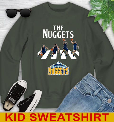 NBA Basketball Denver Nuggets The Beatles Rock Band Shirt Youth Sweatshirt 8