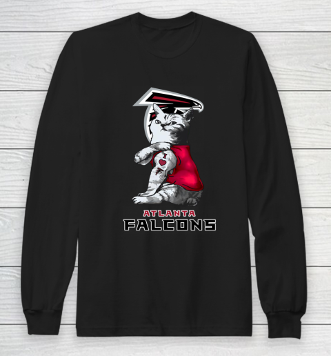 NFL Football My Cat Loves Atlanta Falcons Long Sleeve T-Shirt