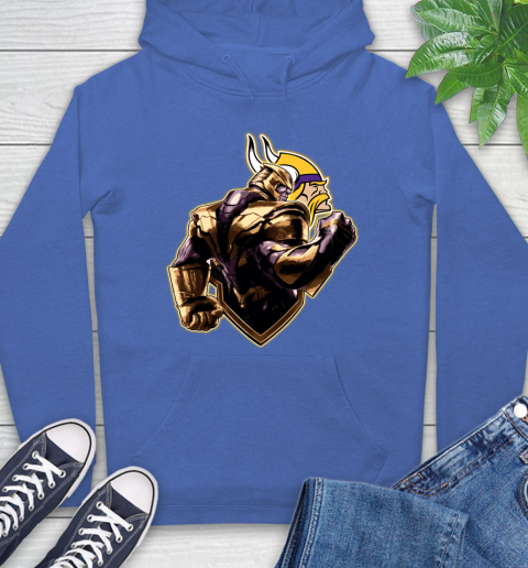 NFL Thanos Avengers Endgame Football Sports Minnesota Vikings Hoodie 9