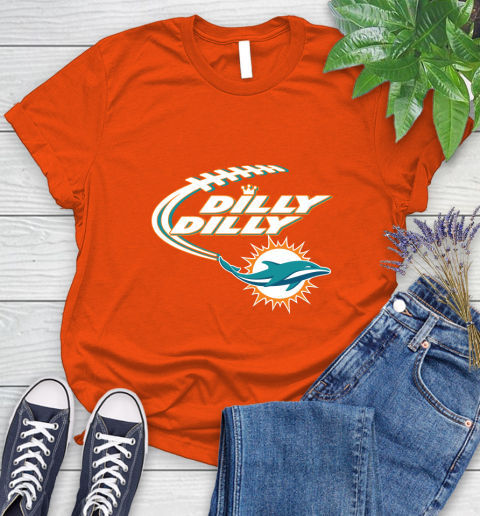 NFL Miami Dolphins Dilly Dilly Football Sports Women's T-Shirt 4
