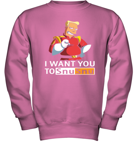 7tkz i want you to snusnu futurama mashup pornhub logo shirts youth sweatshirt 47 front safety pink